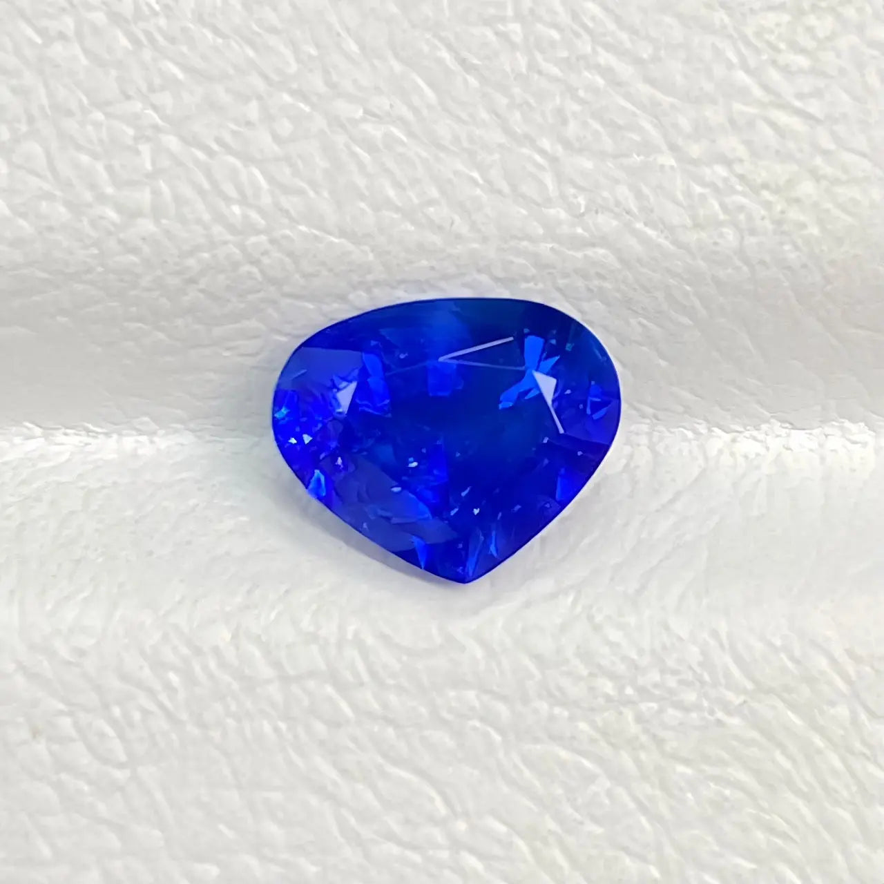 1.27ct Royal Blue Sapphire Gemstone Front View
