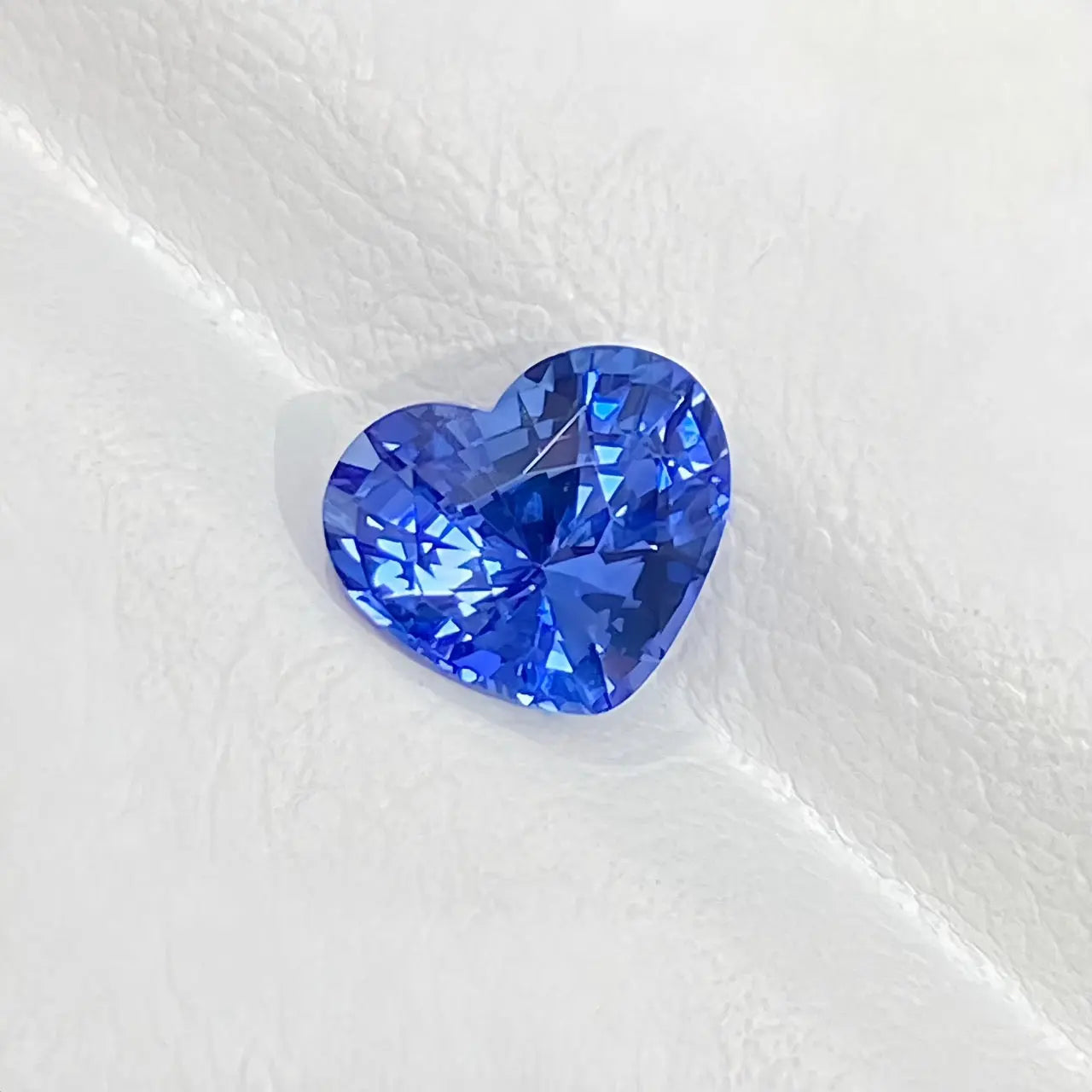 1.74ct Heart-Shaped Cornflower Blue Sapphire