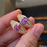 Art Deco Spinel Band Profile