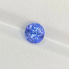 Brilliant Cut Sapphire Face-Up View