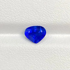 Close-up of Velvet Texture Blue Sapphire