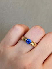 Cornflower Blue Sapphire Solitaire