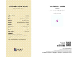 GUILD Certified Padparadscha Close-up