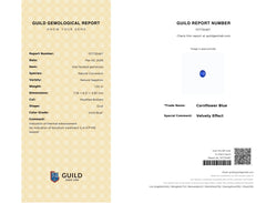 1.55ct Vivid Velvet Cornflower Blue Sapphire | Gembear