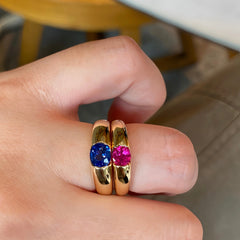 Vivid Tsavorite Garnet Statement Ring