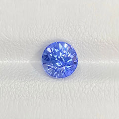 GRC Certified Round Blue Sapphire