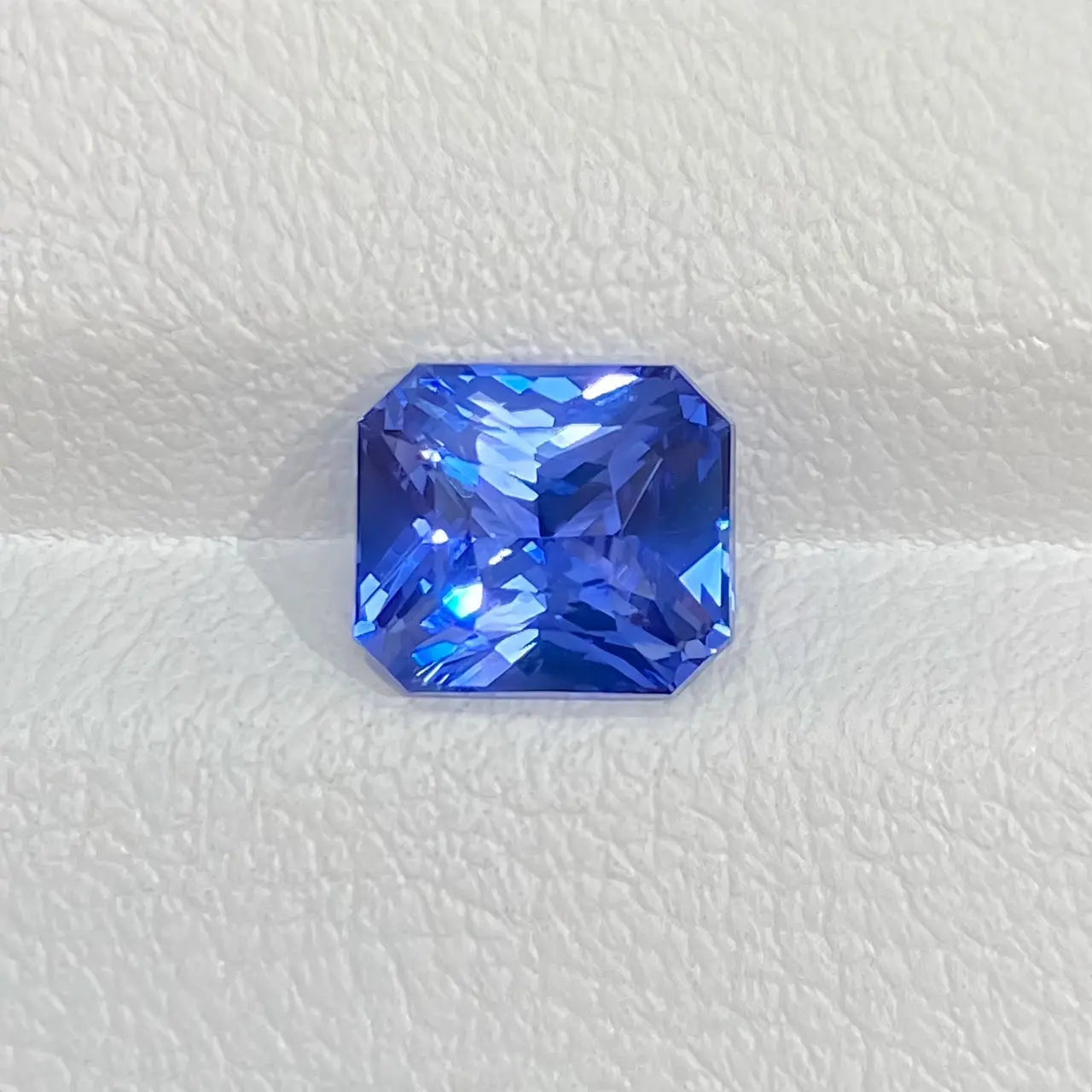 Rare Radiant Shape Blue Sapphire 
