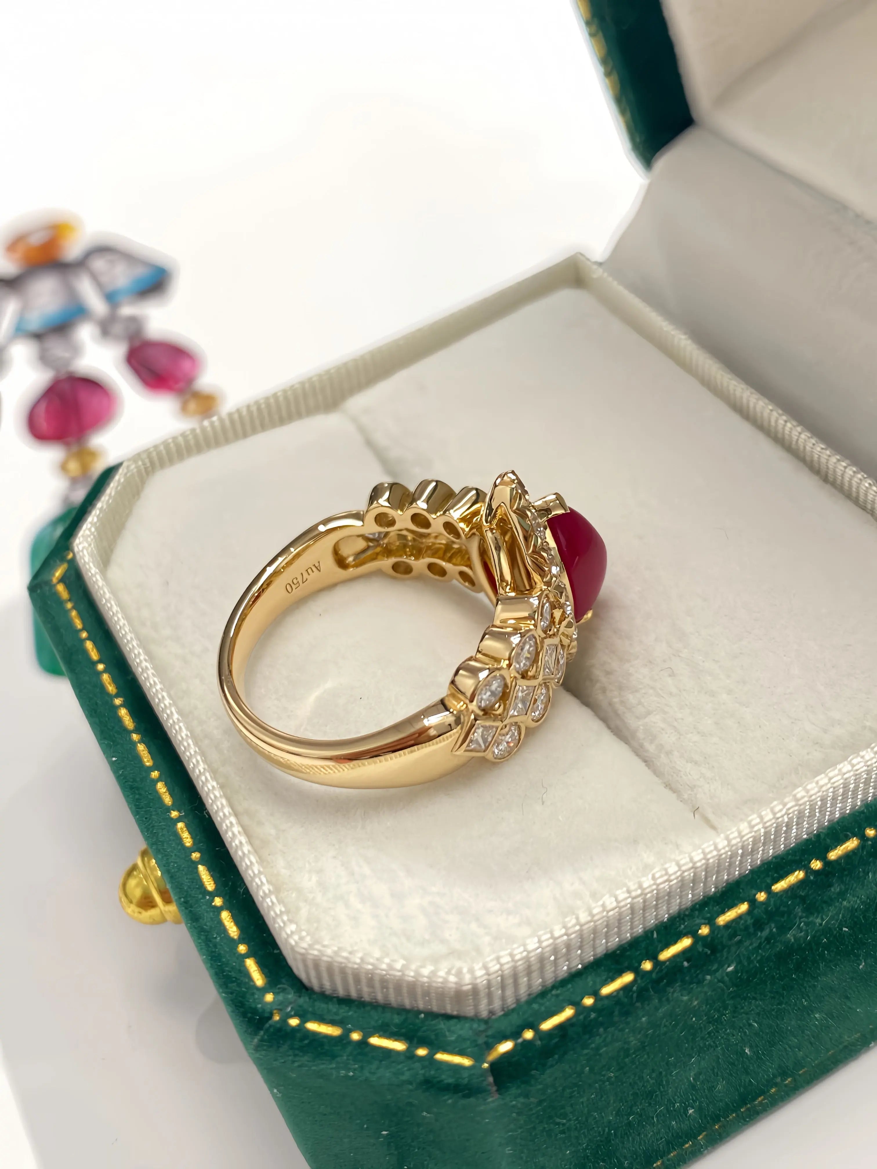 Ring with Measurement Calipers